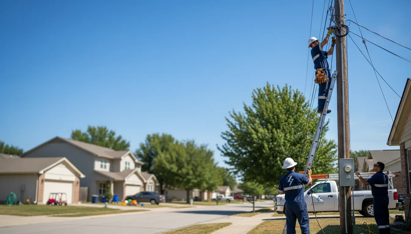 Residential electrician providing installation services in Portland, OH